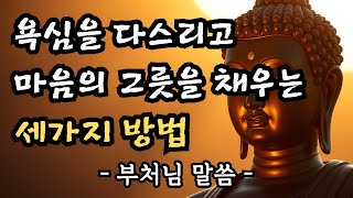 부처님의 깊은 뜻: 욕심을 다스려 진정한 행복을 찾는 법 | 석가모니 지혜 | 마음 수행 | 석가모니 명언 | 마음 치유 | 힐링 명상