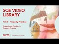 SQE Video Library Preview – Professional Conduct – Property Practice