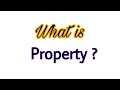 What is property | Define property | Defnition of property | introduction of property | property