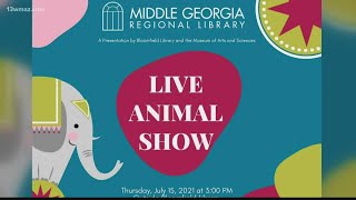 Macon, Georgia library prepares for live animal show