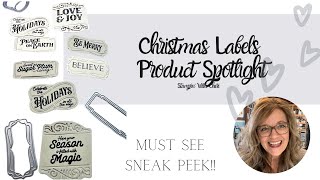 MUST SEE Product Spotlight Holiday Catalog Christmas Labels Stampin Up!