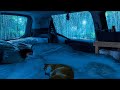 Sounds Rain & Thunder on Cozy Car 🌧️ Relaxing Nature Sounds for Calming Anxiety & Deep Sleep, ASMR