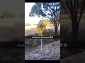 australian shocking road sign