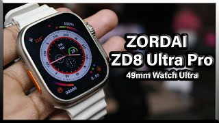 NEW ZD8 Ultra Pro Smartwatch - 49mm, Type-C Charger, Compass, New Apps, Calendar!