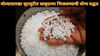 साबुदाणा कसा भिजवावा | How To Soak Sabudana Perfectly | #shorts