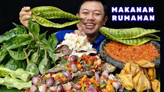 MAKAN NIKMAT⁉️  MAKAN 1 KG OSENG IKAN PINDANG BAWANG MERAH LALAPAN MENTAH NASI LIWET  SAMBEL TERASI