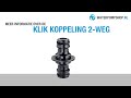 Klik-koppeling 2-weg - Waterpompshop.nl