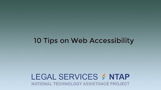10 Tips for Web Accessibility