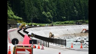 ７月豪雨の崩落から１年　下呂市　国道４１号の今【現像】