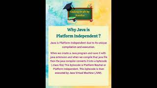 Why Java is Platform Independent? | Java Programming Tutorials for Beginners| Coding Draft by Kanika