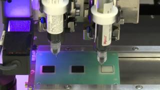 Nordson ASYMTEK: S-822 with dual-action DV-8000s - Chip Encapsulation