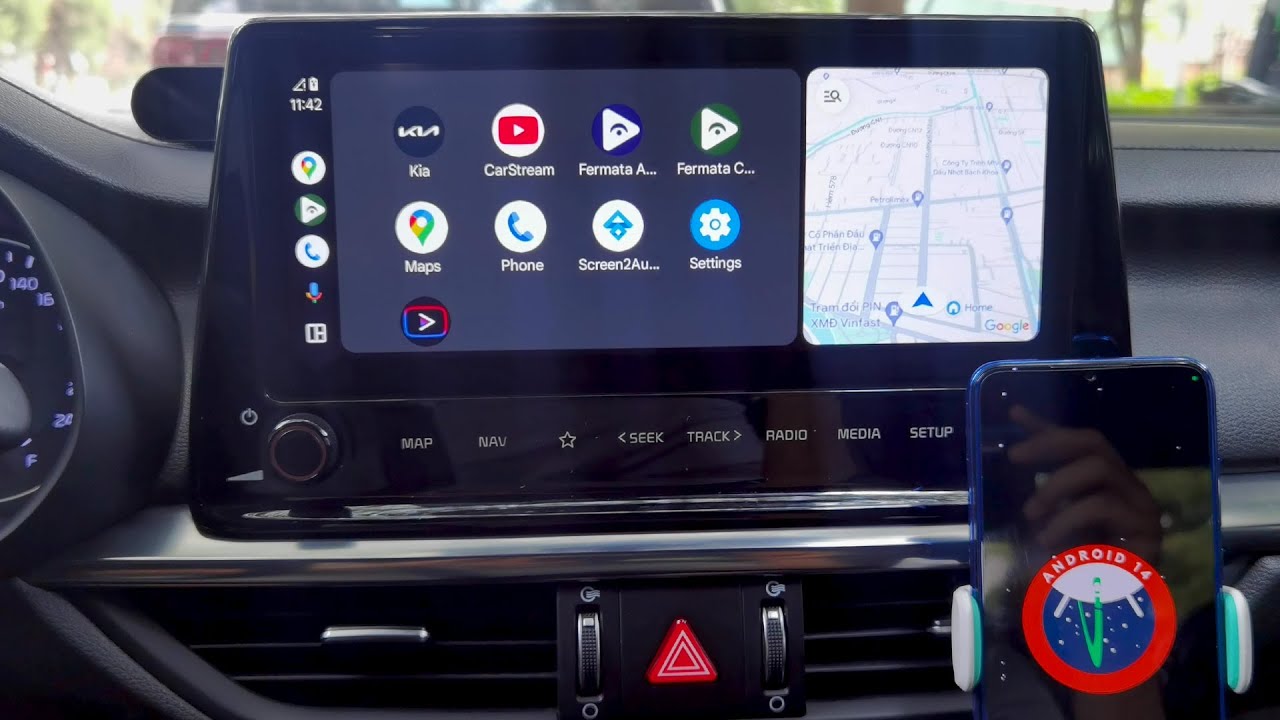 Android 14 Xem Tren Fermata Auto Cartube Carstream Youtube