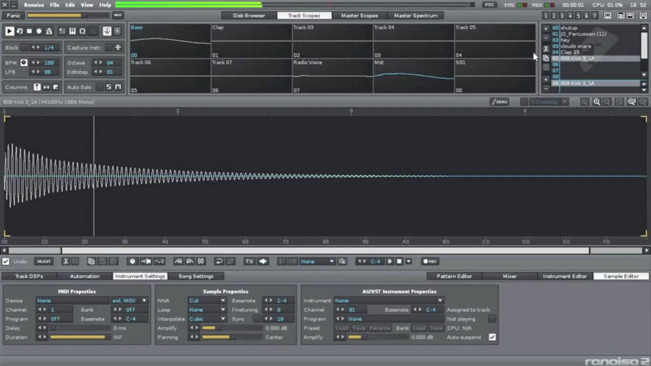 Renoise Tutorial Getting Started Youtube