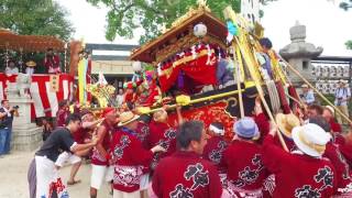 鳥出神社の鯨船行事　トモアゲ