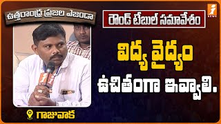 విద్య వైద్యం ఉచితంగా ఇవ్వాలి || ఉత్తరాంధ్ర ప్రజల ఎజెండా || గాజువాక || Day 1 || iNews