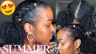 PERFECT Summer NATURAL HAIRSTYLE!!! 😍😍😍