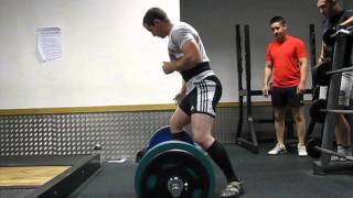 Kenneth Malone 232.5kg Deadlift 1st attempt