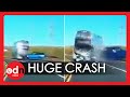 Terrifying Moment Double-Decker Bus Crashes into SUV in England