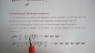 Theorie: Das Orbitalmodell: Teil 6 – Hochzahlschreibweise und Edelgaselektronenkonfiguration