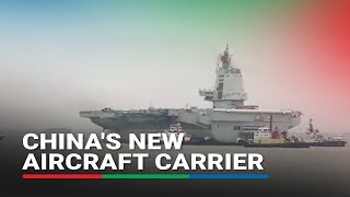 China's new aircraft carrier conducts first sea trials | ABS-CBN News