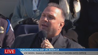 Garth Brooks sings 'Amazing Grace' at Biden inauguration