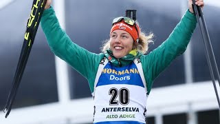 Letztes Rennen: Biathletin Laura Dahlmeier feiert Abschied