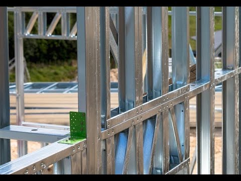 How To Install Steel Stud And Track Wall Framing System - YouTube