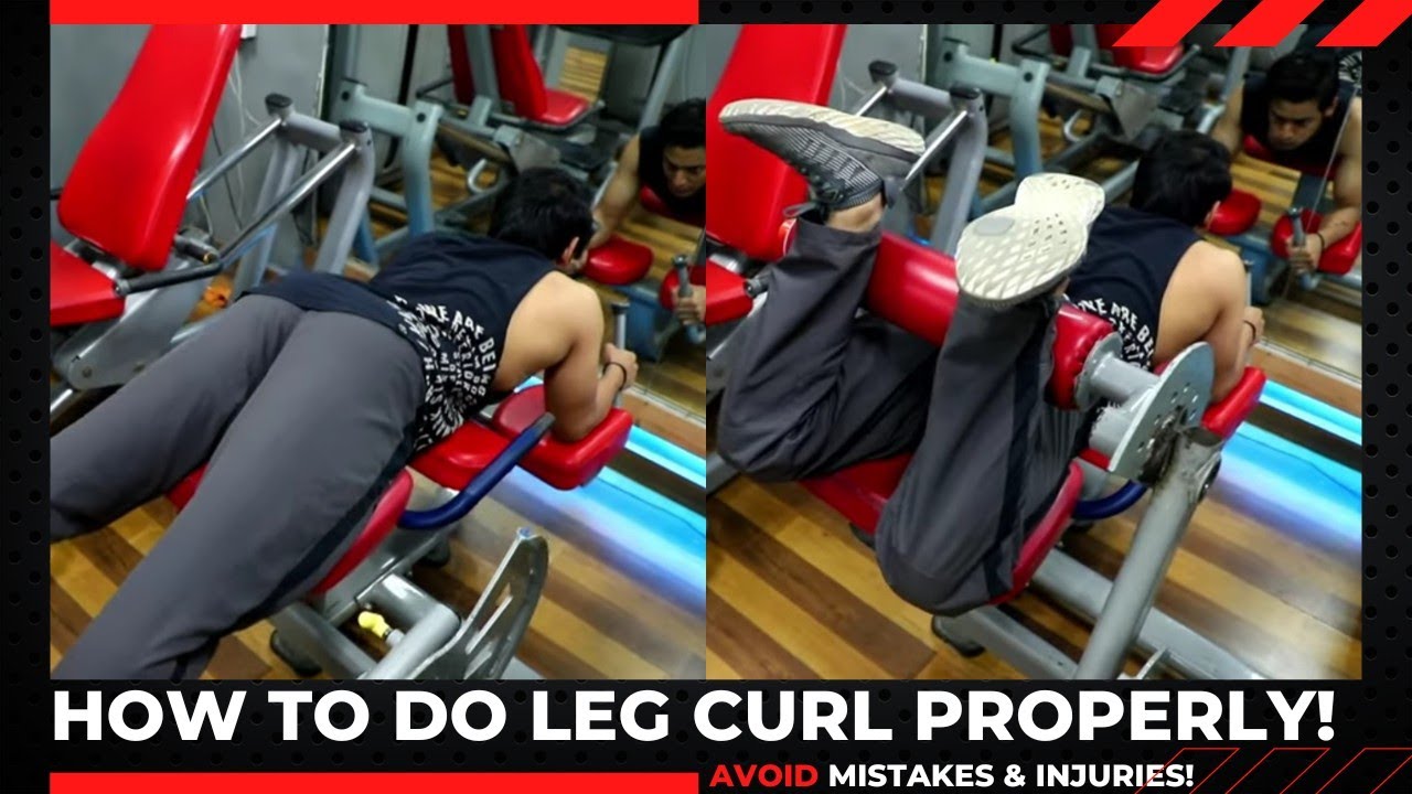 How To Do Lying Leg Curls Tutorial Leg Curl Workout By Madhav
