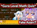 Biboo Loses It Playing Gura Level Math Quiz & Other Level In Holocure Update 【Hololive】