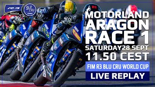 FIM R3 bLU cRU World Cup Live Replay - Round 6, Race 1 Motorland Aragon