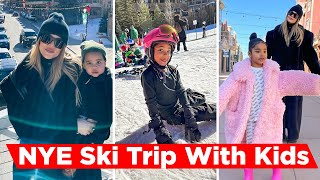 Khloé Kardashian’s NYE Ski Trip With Daughter True And Son Tatum