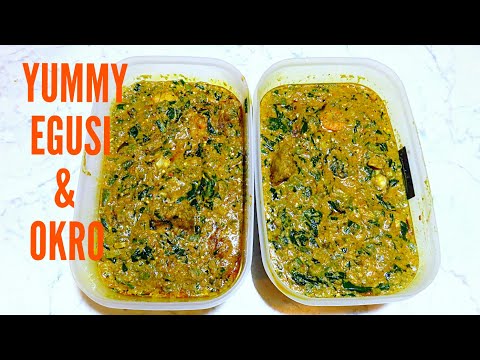 Easy and delicious Egusi and Okro soup Easy and delicious Egusi and Okro soup