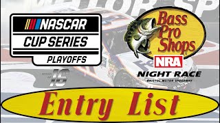 2020 Bass Pro Shops NRA Night Race Entry List