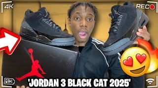 How I Got The *NEW* 2025 AIR JORDAN 3 'BLACK CAT' For DIRT CHEAP! (REVIEW \u0026 On Feet)