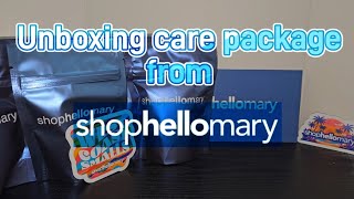 Unboxing care package from ShopHelloMary!