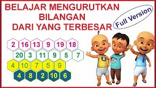 Belajar mengurutkan bilangan mulai dari yang TERBESAR untuk anak SD kelas 1 full version