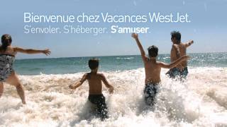 Publicité de Vacances WestJet - Famille à la plage