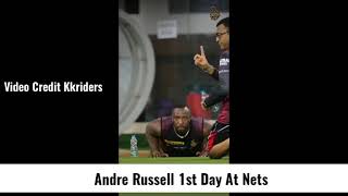 IPL 2021 - Andre Russell 1st Day At Nets | KKR Hai  Taiyaar | Russell Latest Practice Video