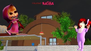 Zombie MASHA 😱 | Masha \u0026 the Bear | SAKURA School Simulator Horror Drama 👺