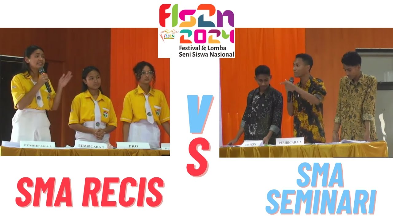 Final Debat Bahasa Indonesia Sma Regina Pacis Vs Seminari Mataloko