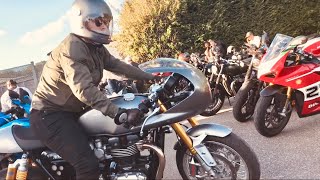 IRON BULL ROADHOUSE Motorcycles HONDA Triumph DUCATI Suzuki VICTORY Moto Guzzi Bike Thrills \u0026 Spills