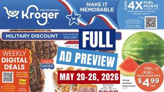 *4 DAYS = 4x FUEL POINTS* Kroger FULL Ad Preview for 5/20-5/26 | MEGA SALE, Weekly Digitals, & MORE