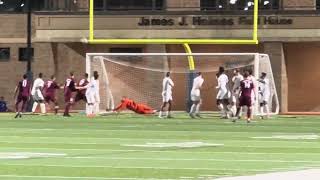 CFC goalkeeper Jean Antoine with the game-winning save in the 90th minute vs Savannah Clovers