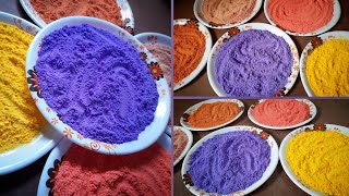 Homemade holi colours || Natural holi colours || বাড়িতেই তৈরী করুন হোলির রং খুব সহজেই ||