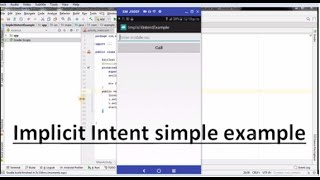 Android implicit intent simple example | Implicit intent