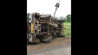 Emotional song truck accident jcb help very sad short video #youtubeshorts #viralvideo