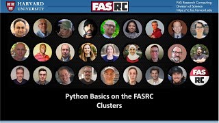 Python Basics on the FASRC Clusters