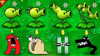 Plants vs Zombies : Alphabet Lore vs Peashooter Team