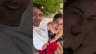 Shraddha Arya shares her honeymoon scenes from Maldives with hubs 😍💏🏝️#rahulnagal