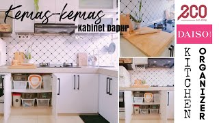 Susunatur Kabinet Dapur Kecil Guna Barang Eco & Daiso || Cabinet & Pantry Makeover Part 1